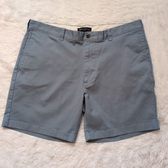J.CREW Other - J.Crew Mercantile Flex Chino Shorts Flat Front Chambray Preppy Men's 36 x 7"